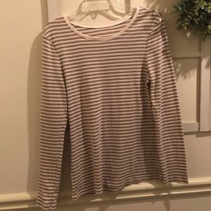 Women’s stripped long sleeve shirt size M